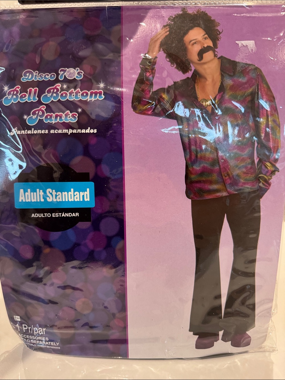 Disco 70s Bell Bottom Pants - Black